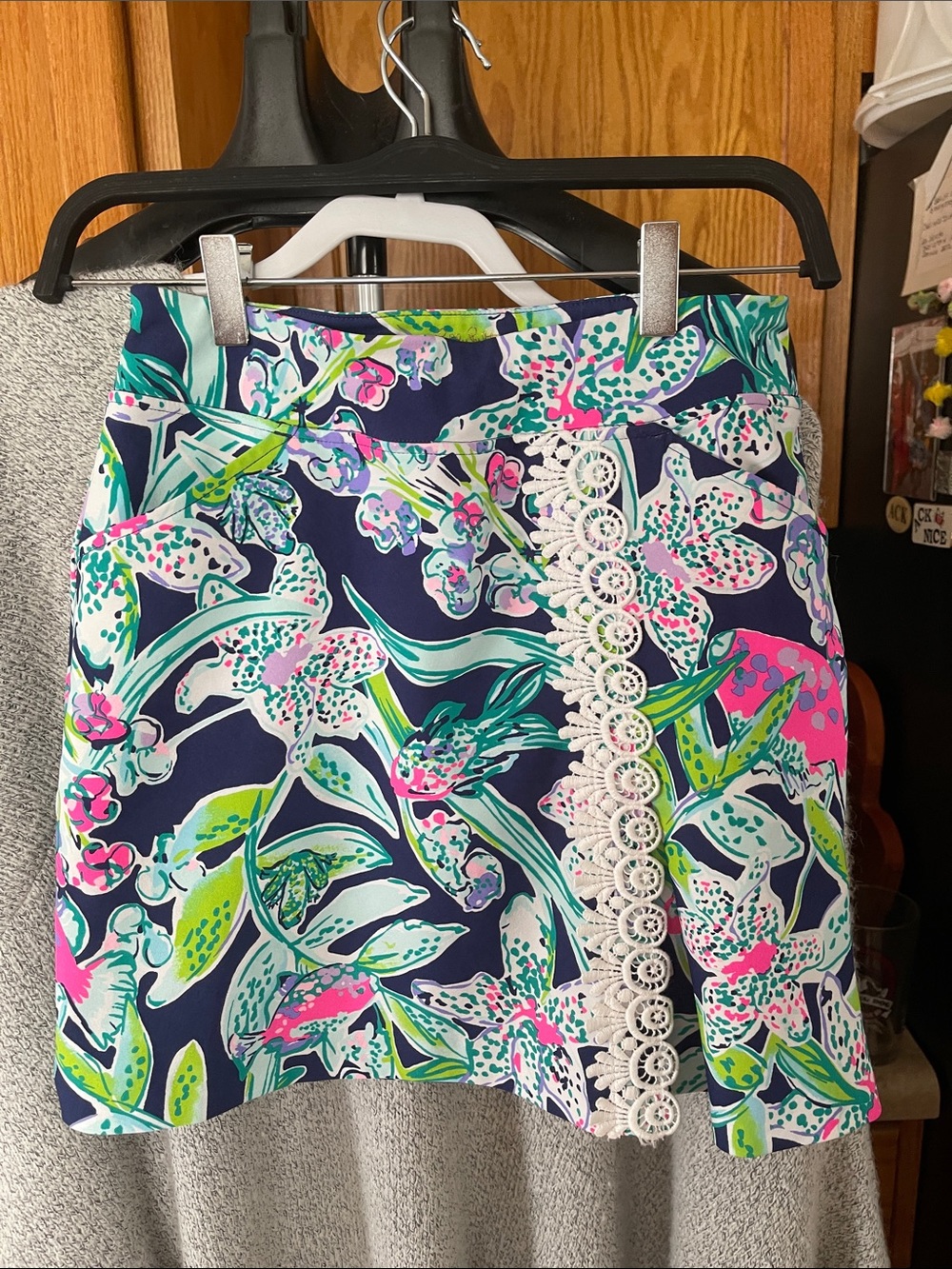 Lilly Pulitzer Fairway Navy Performance Golf Skort UPF 50 Sway This Way size 0